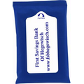 10 Pack Antibacterial Sanitizer Wipes in Sealed Pack - Blue